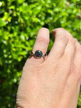 Load image into Gallery viewer, Rosecut Black Diamond and Pink Tourmaline Trio Ring
