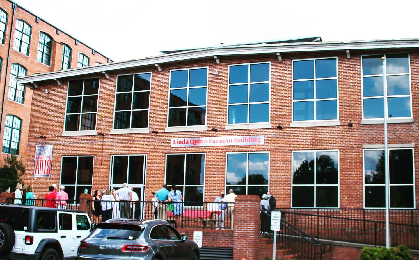 the Linda Quinn Furman Building at the Greenville Center for Creative Arts