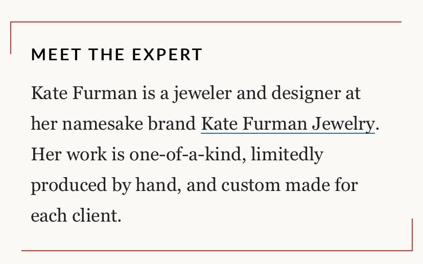 Read my interview with Brides.com to learn how to buy an engagement ring online!