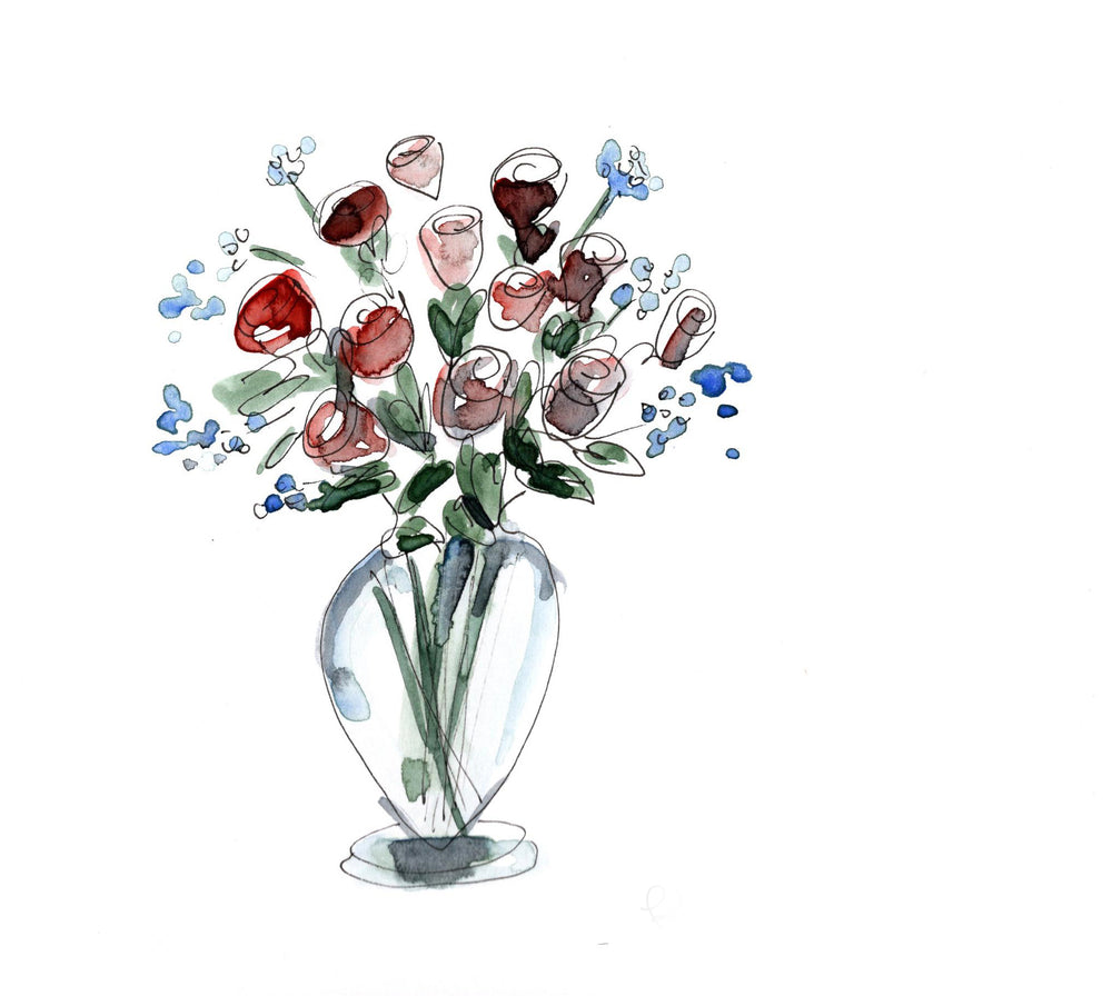 Flowers for Mom - an evening with watercolors