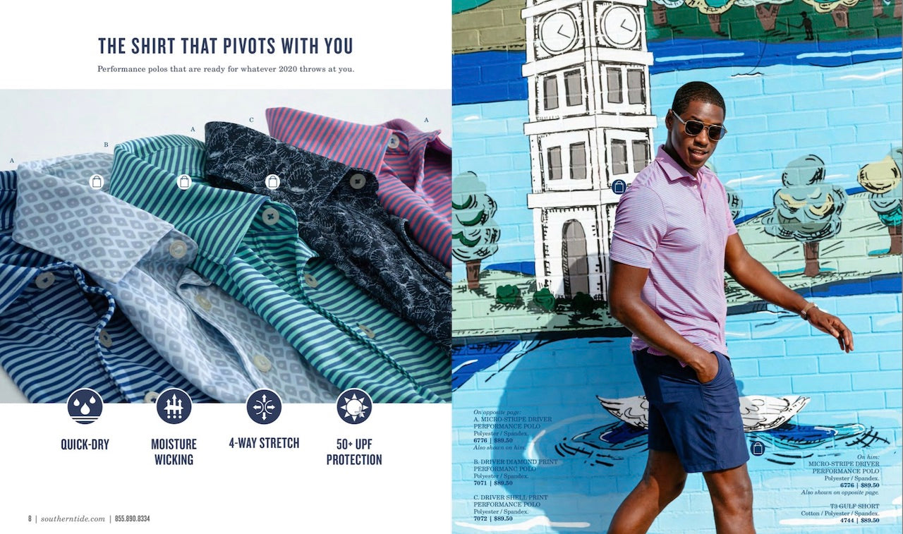 Kate Furman's Mural featured in Southern Tide Catalog