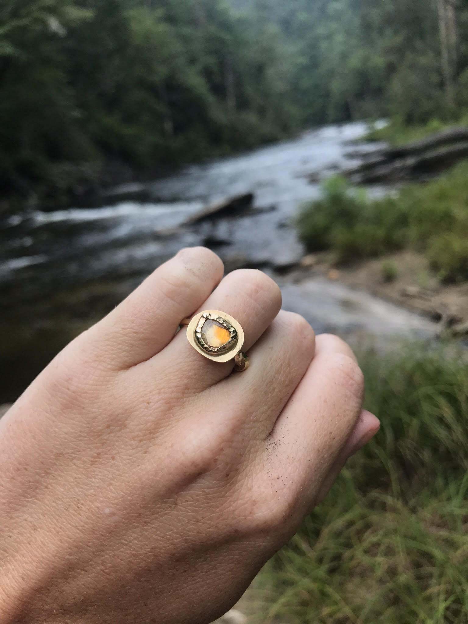 A Client Win! A Non Diamond Engagement Ring referencing my Love of Nature