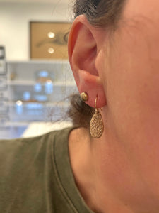 Organic Circular Stud Earrings