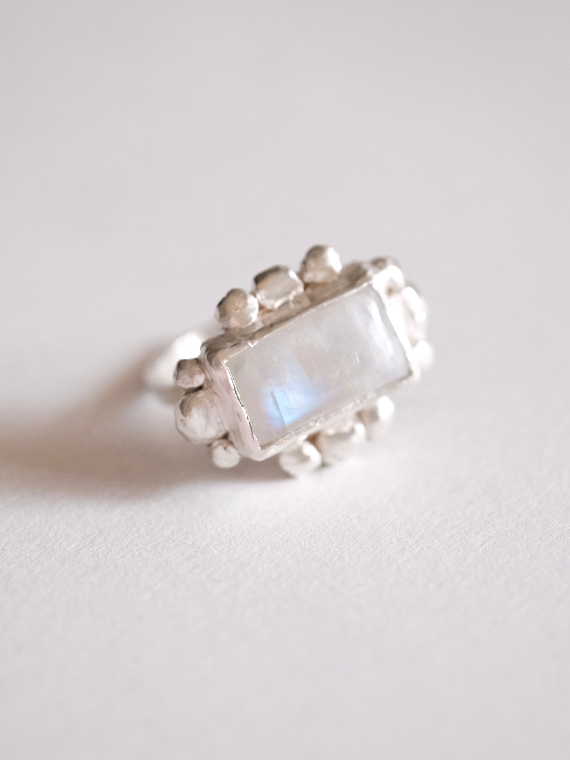 Moonstone Silver Ring
