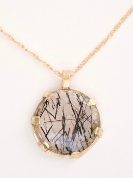 Tourmalated Quartz Pendant