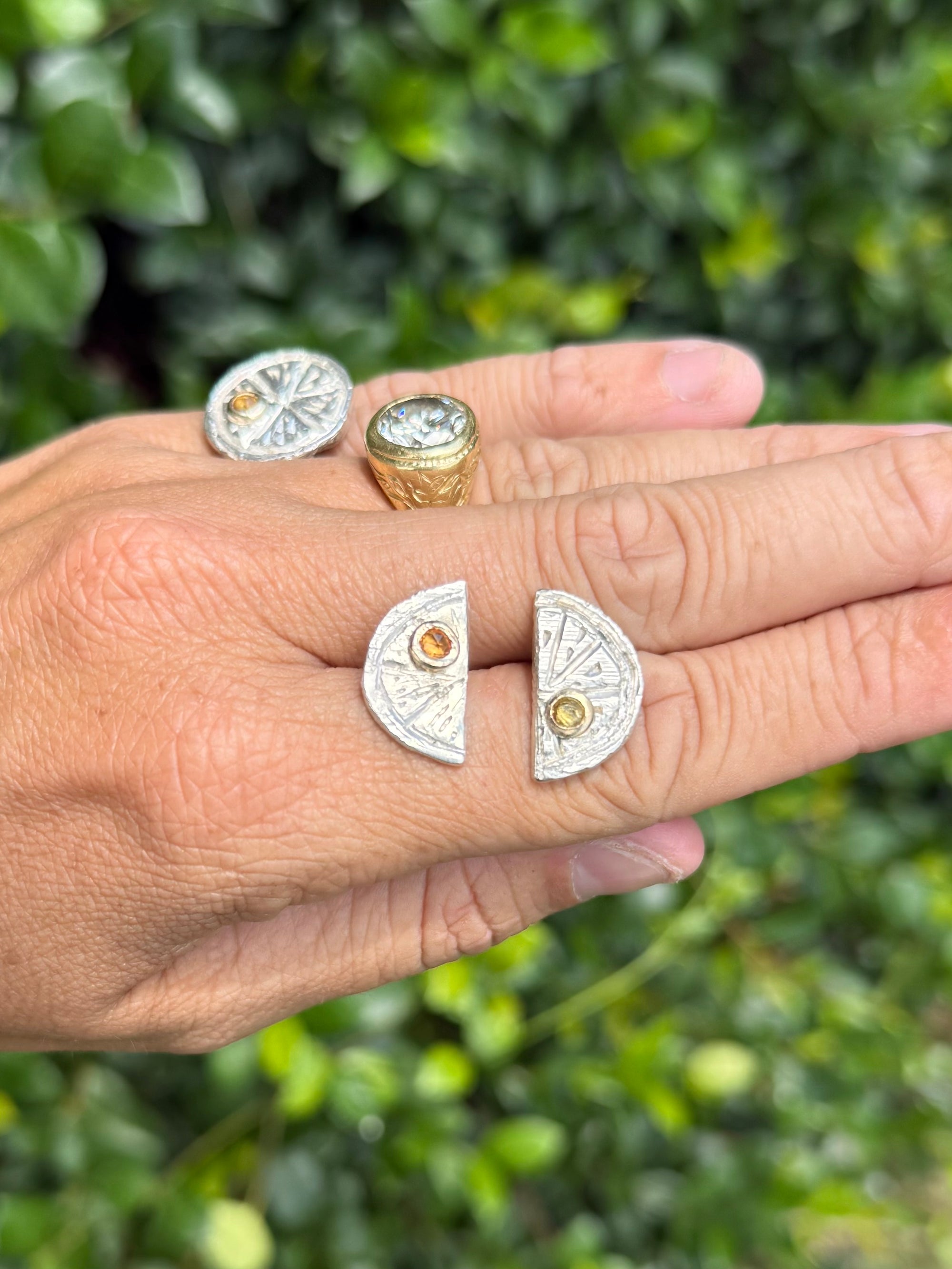 Lemon Slice Stud Earrings