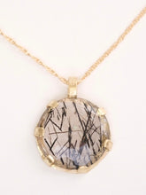 Load image into Gallery viewer, Tourmalated Quartz Pendant
