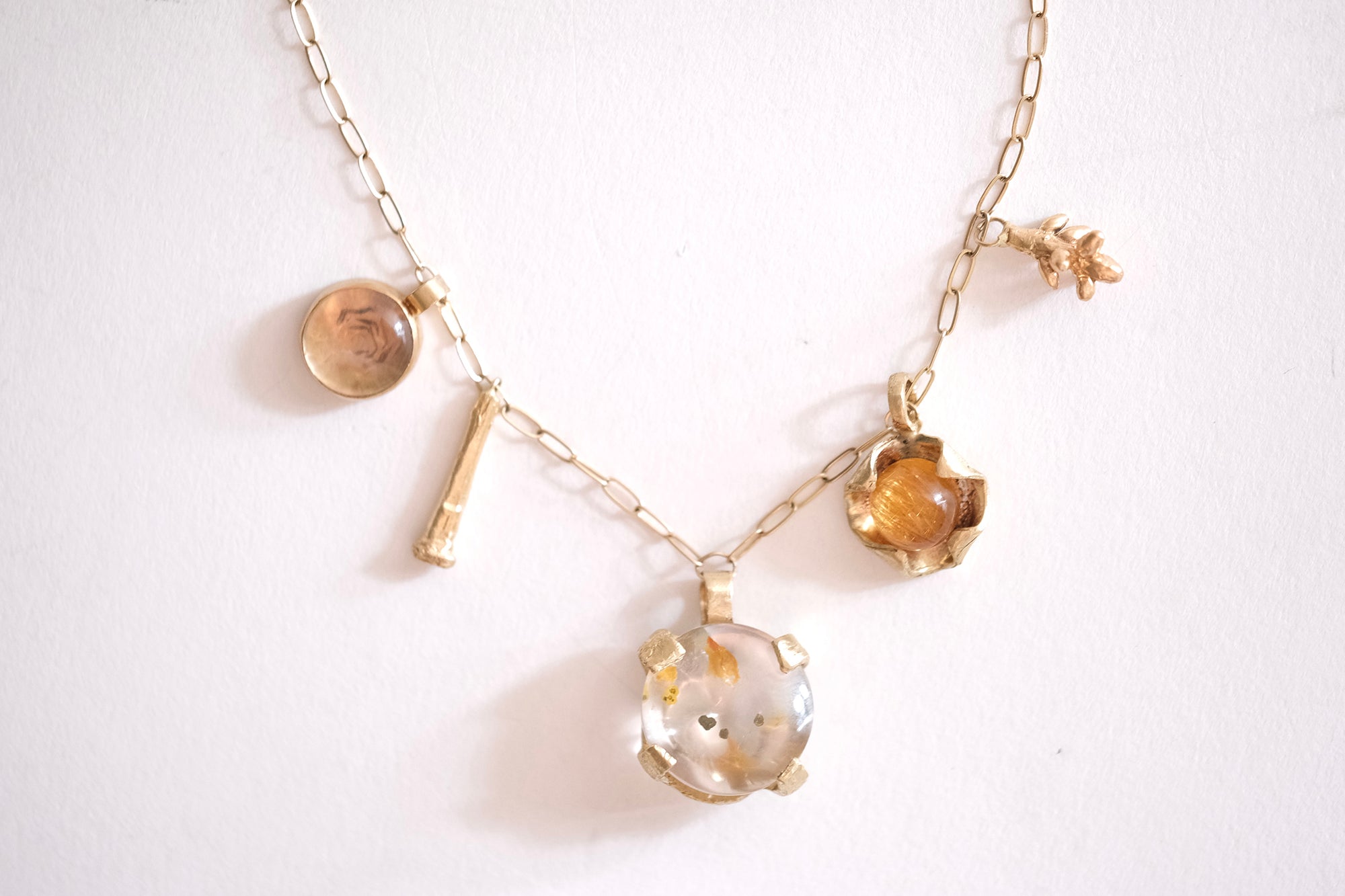 Quartz Charm Necklace