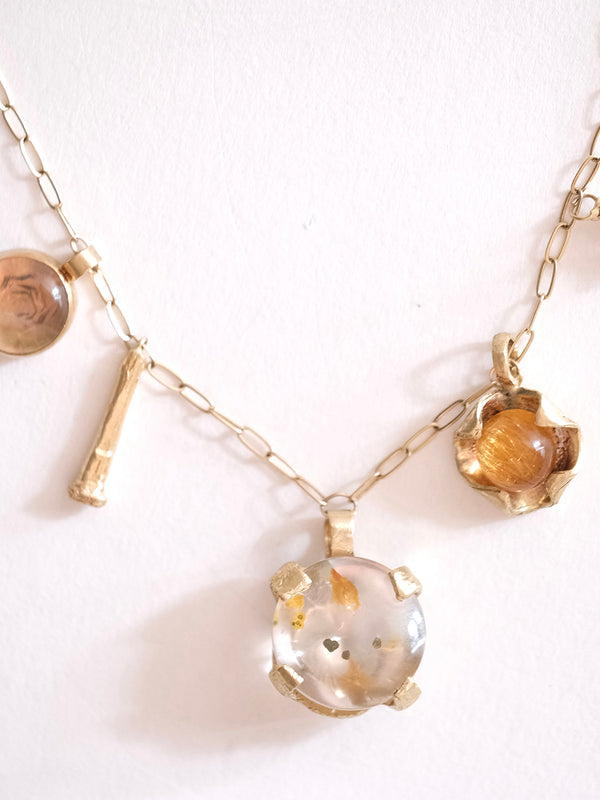 Quartz Charm Necklace