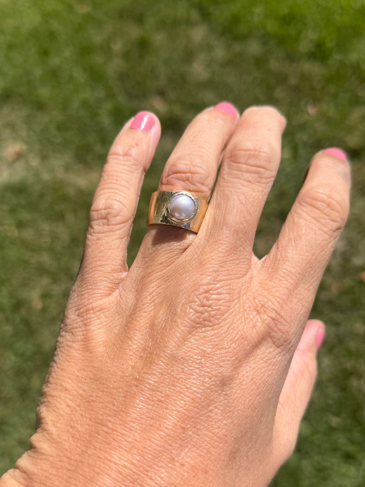 Pearl and Gold Ring