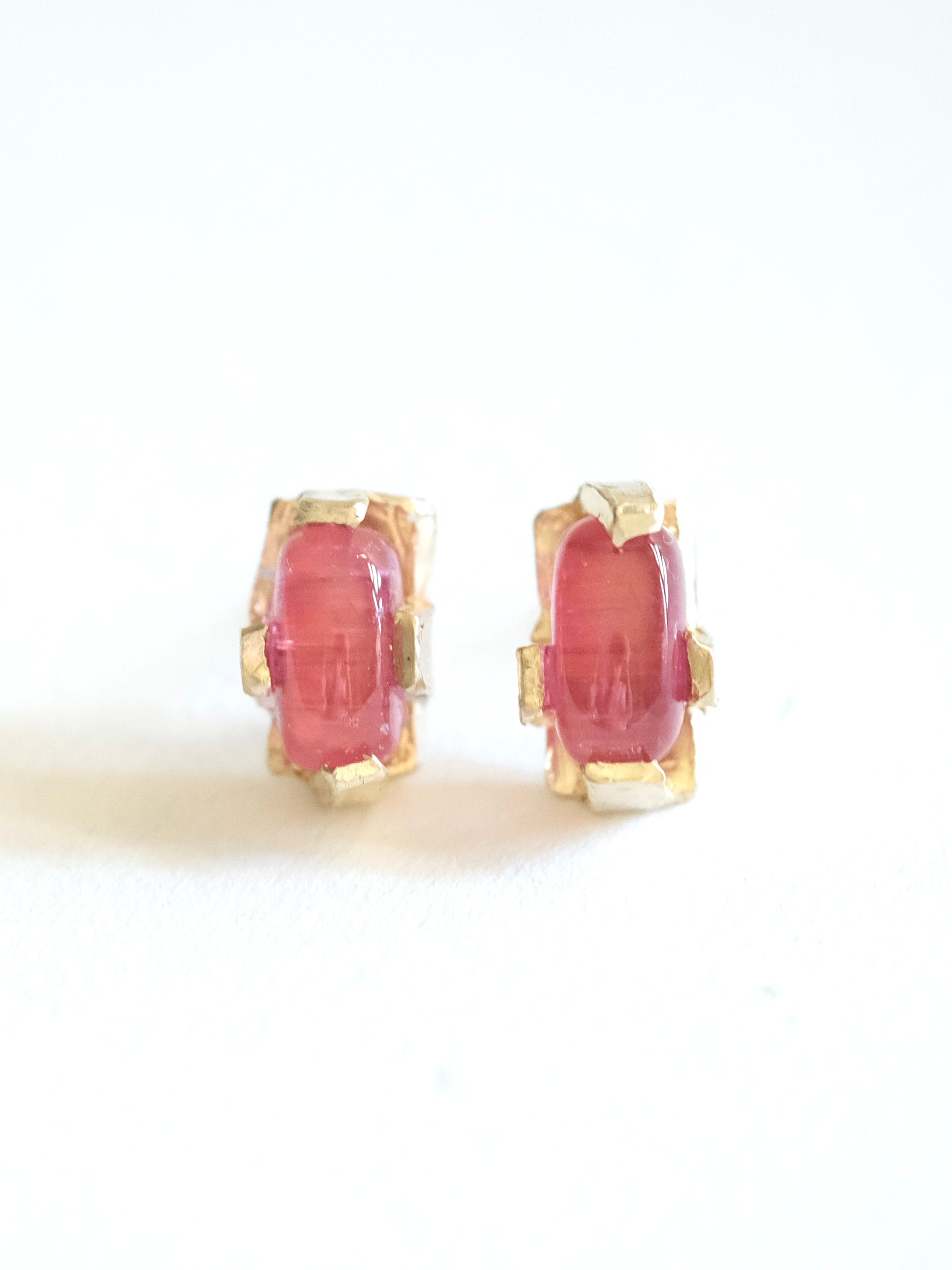 Tourmaline Bar Stud Earrings