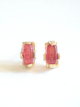 Load image into Gallery viewer, Tourmaline Bar Stud Earrings
