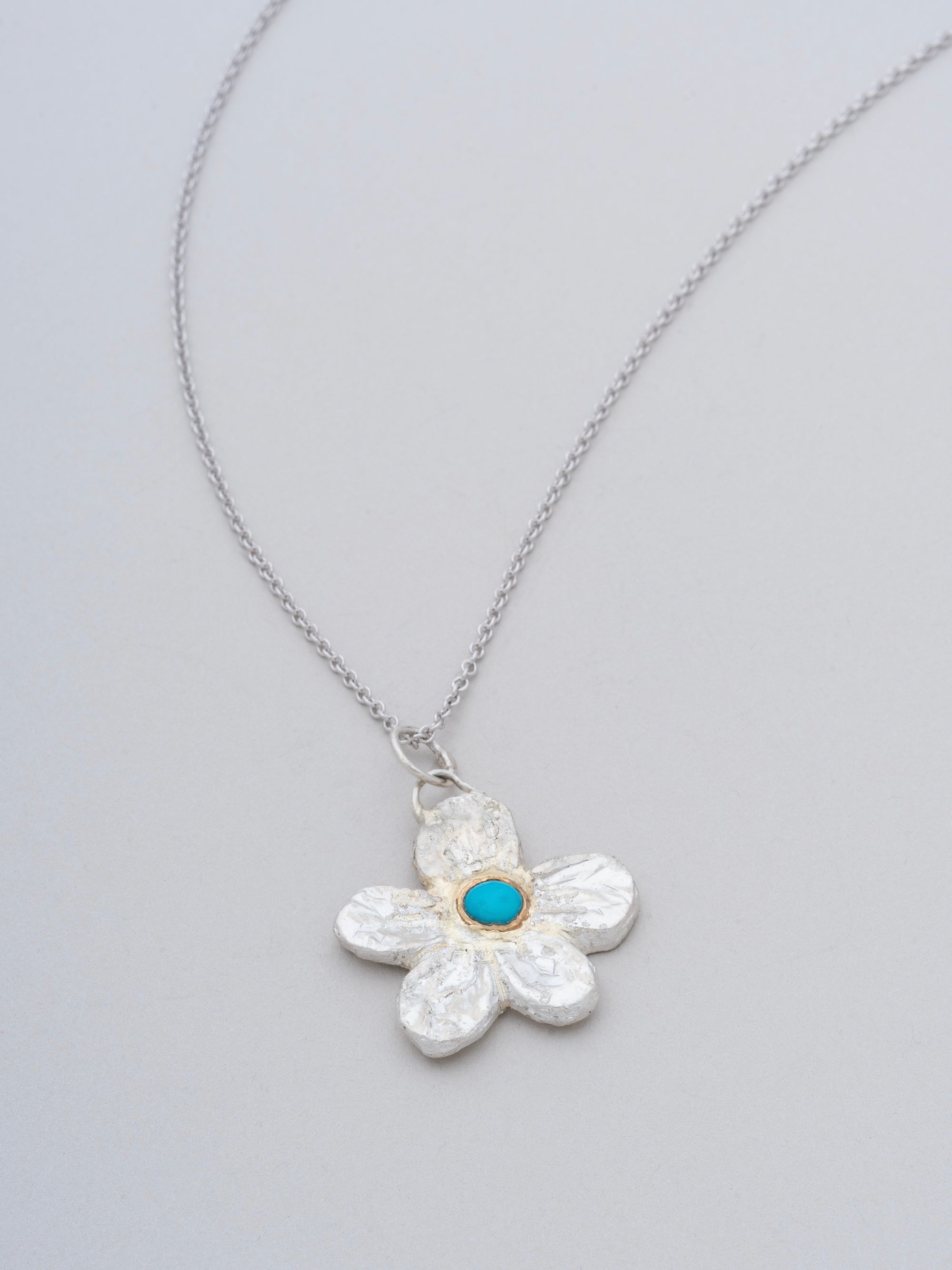 Turquoise Flower Pendant