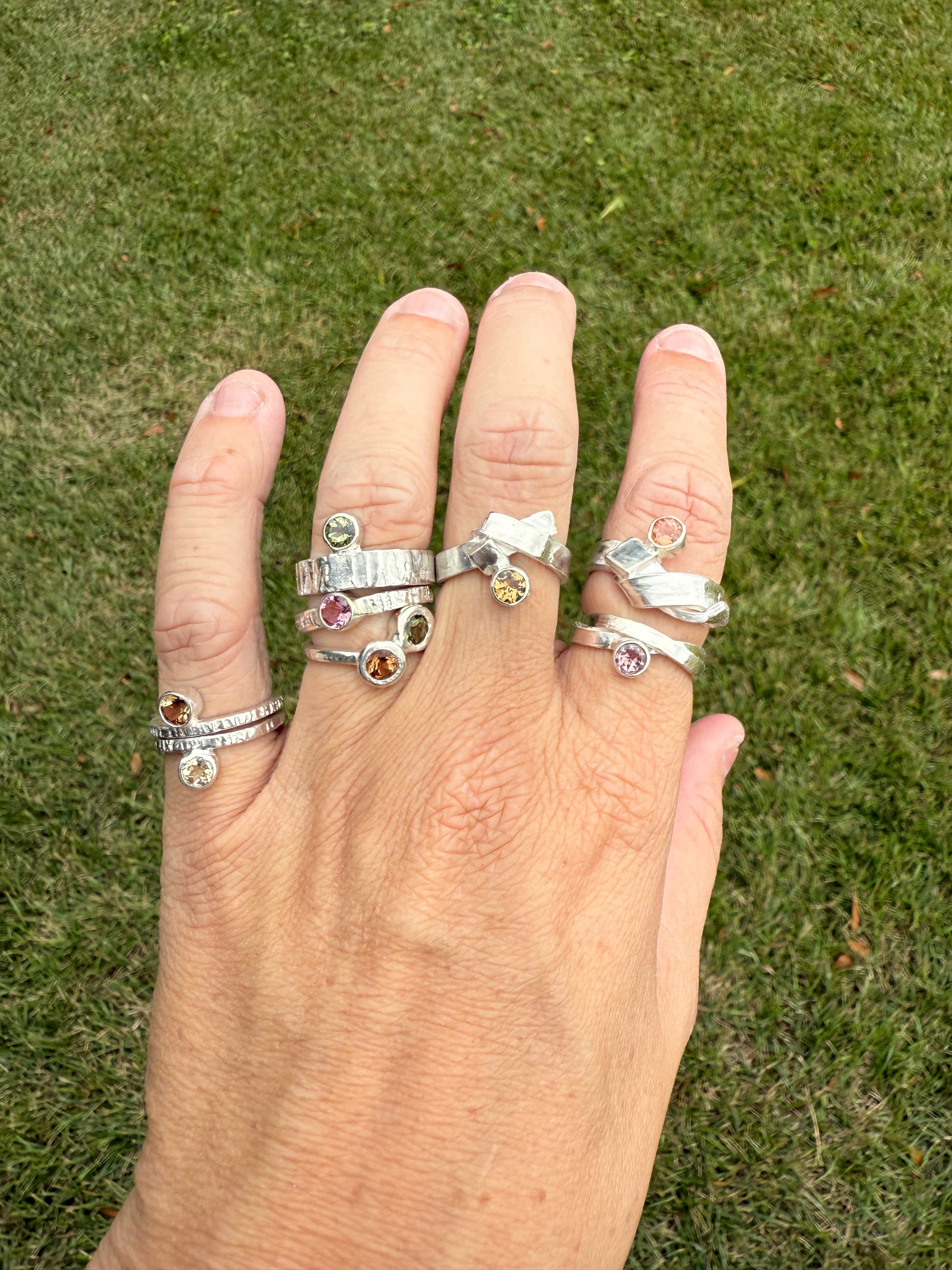 Brown Tourmaline Wrapping Ring