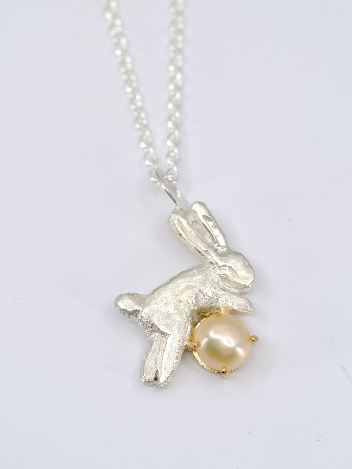 Pearl Bunny Pendant