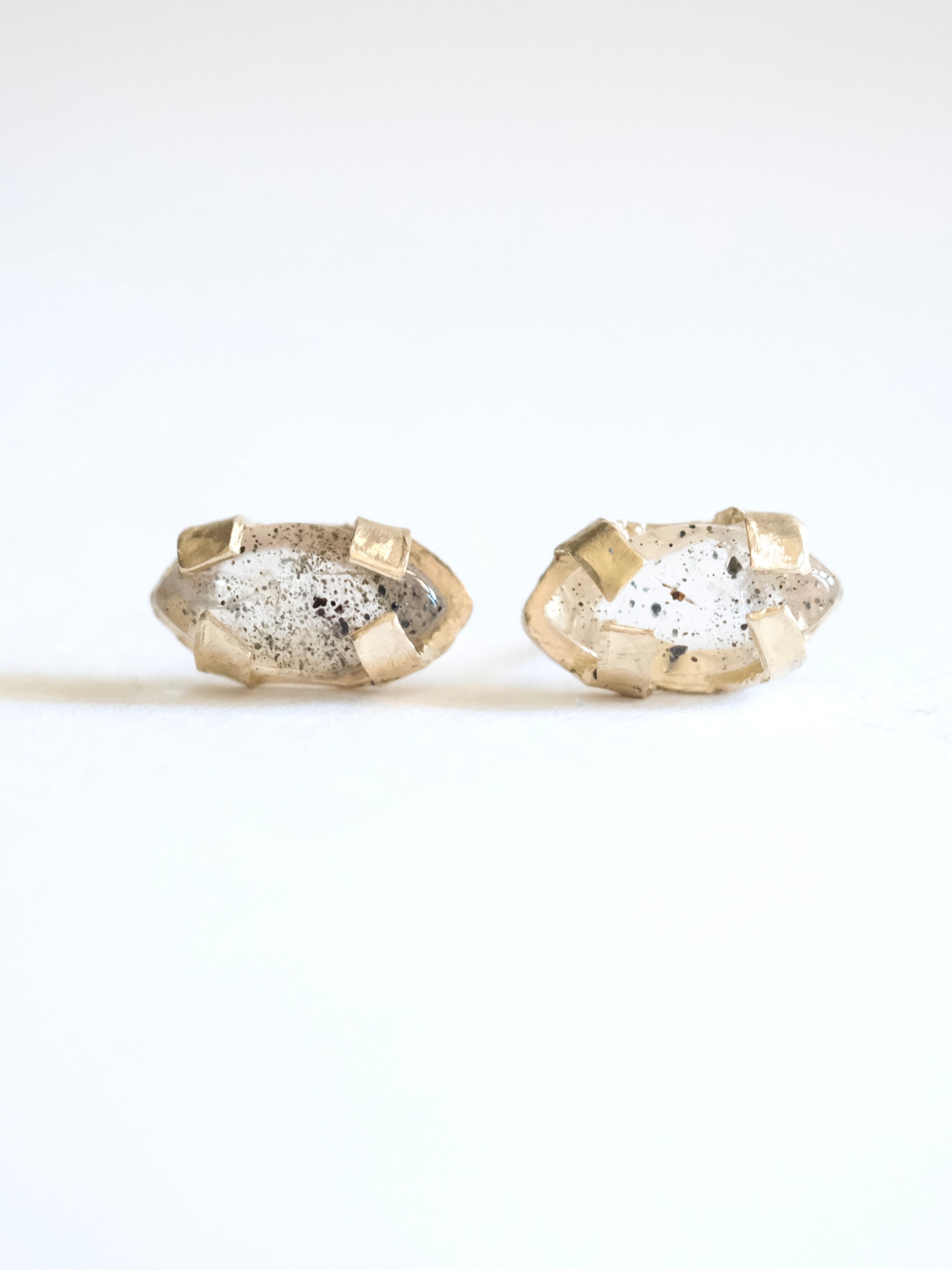 Marquise Quartz Stud Earrings