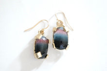 Load image into Gallery viewer, Bicolored Tourmaline Dangle Earrings
