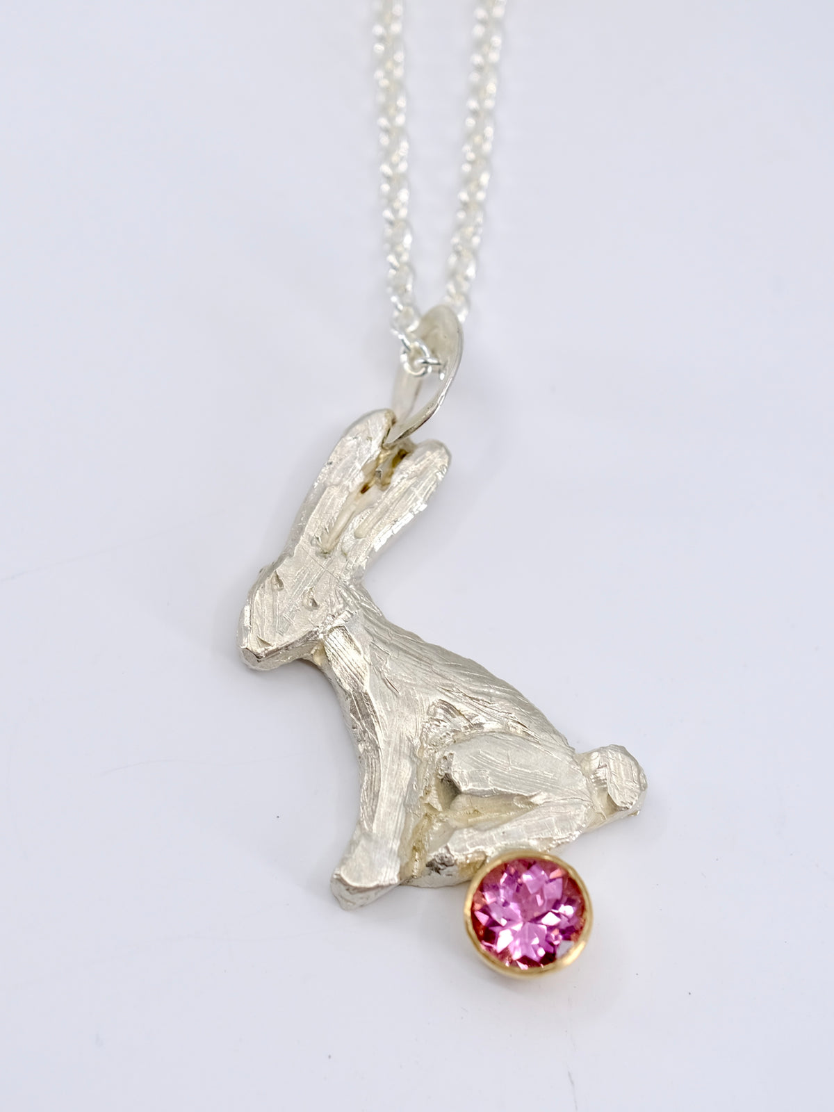 Pink Tourmaline Bunny