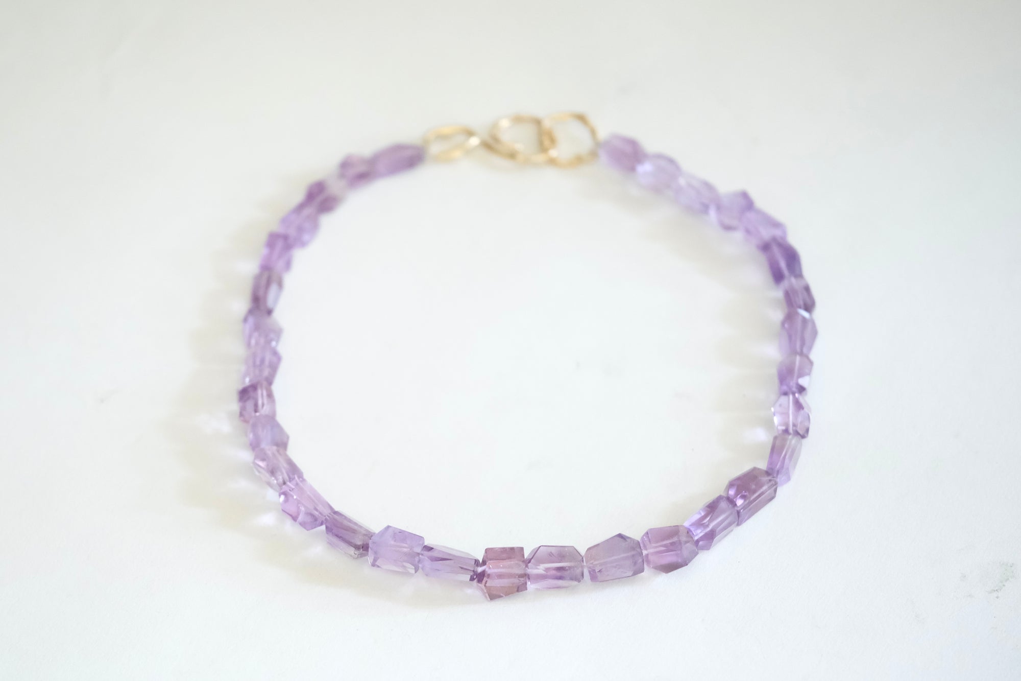 Faceted Amethyst Necklace