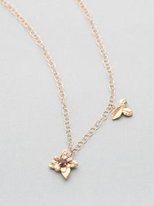 Flower Charm Necklace