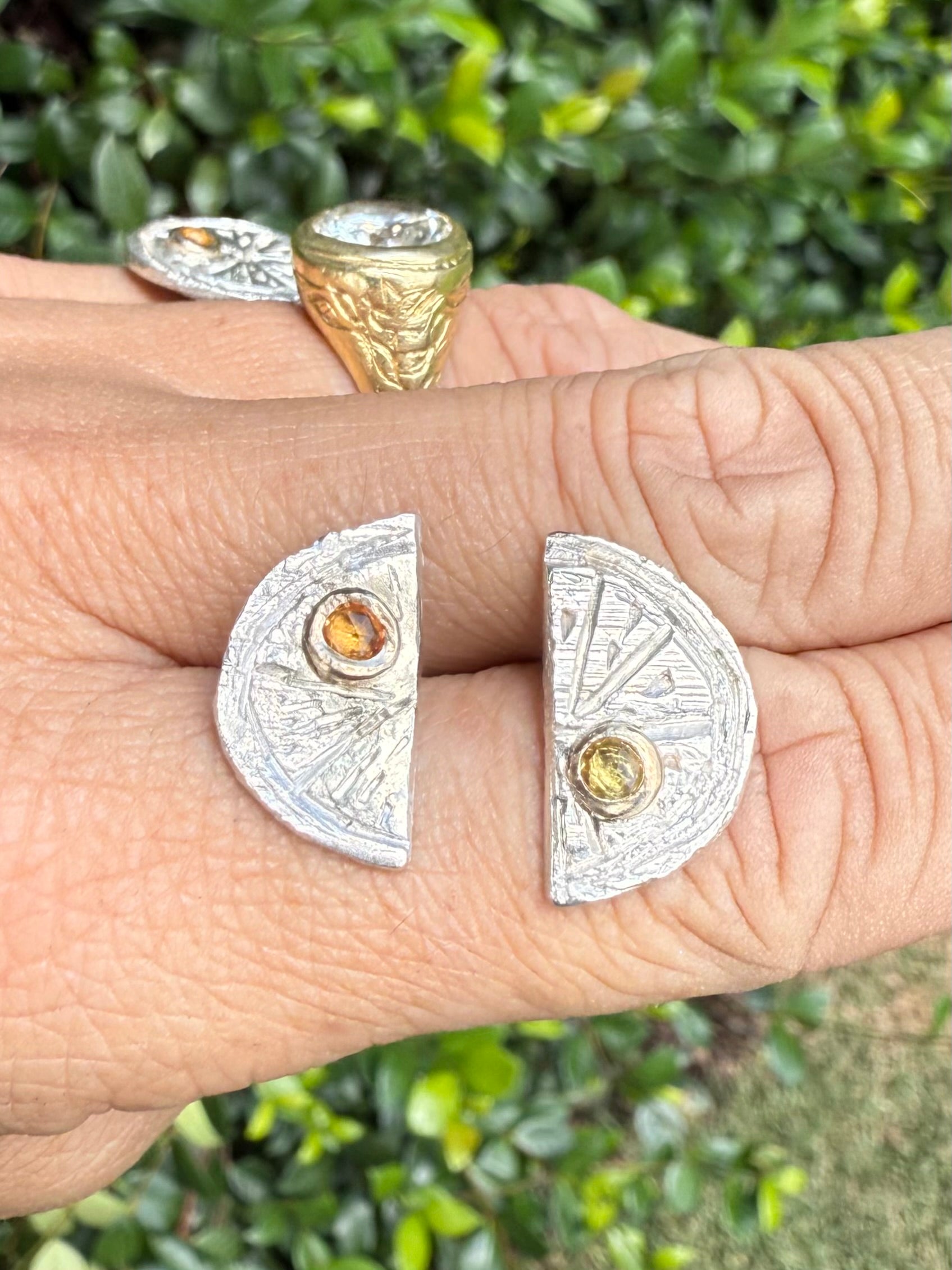 Lemon Slice Stud Earrings