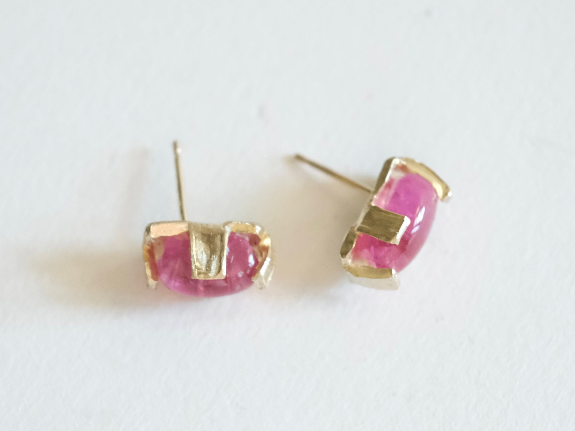 Tourmaline Bar Stud Earrings