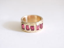 Load image into Gallery viewer, Pink Tourmaline Wide Ring Band
