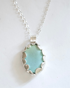 Turquoise and Silver Statement Pendant