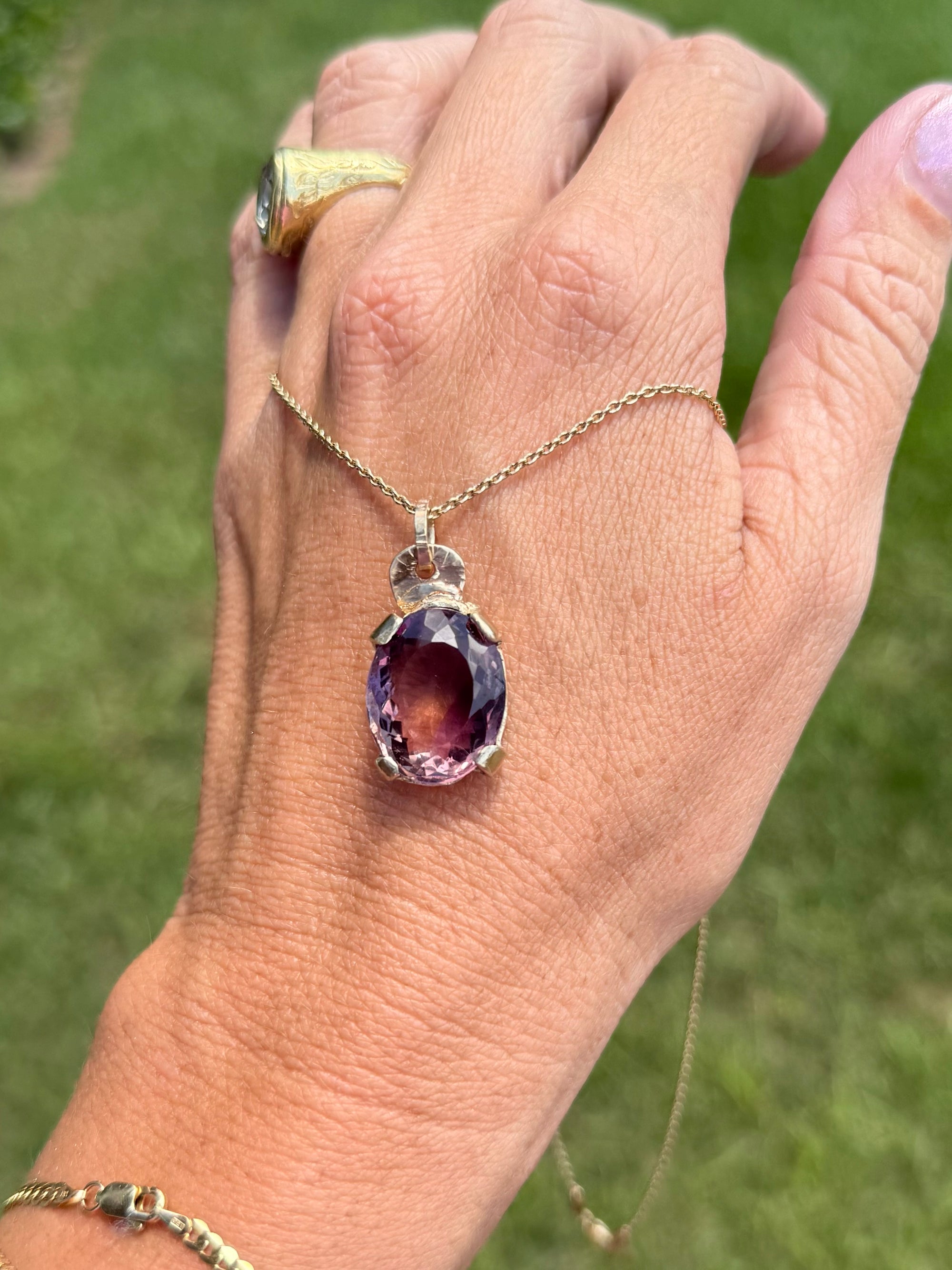 Ametrine in Gold