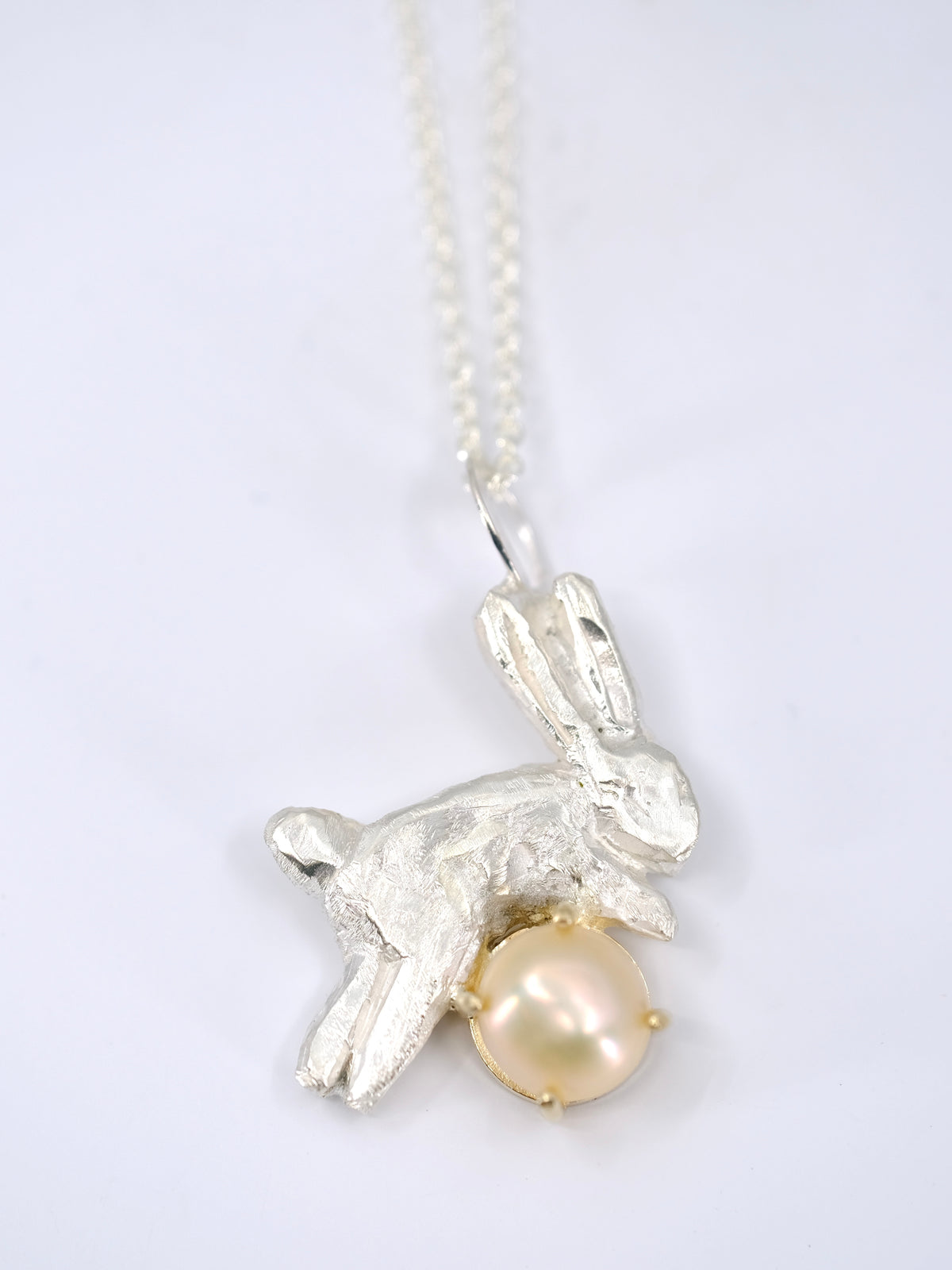 Pearl Bunny Pendant