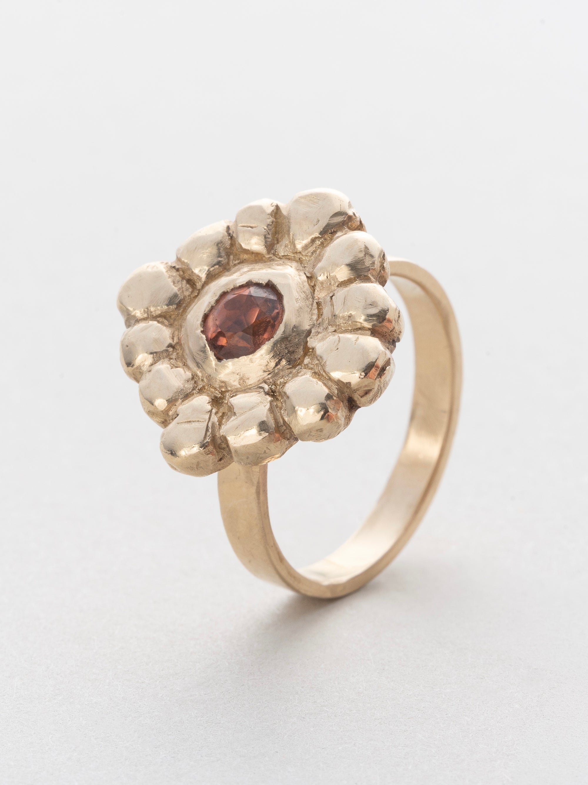 Pink Tourmaline Medallion Ring