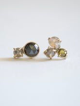 Load image into Gallery viewer, Asymmetrical Diamond Stud Earrings
