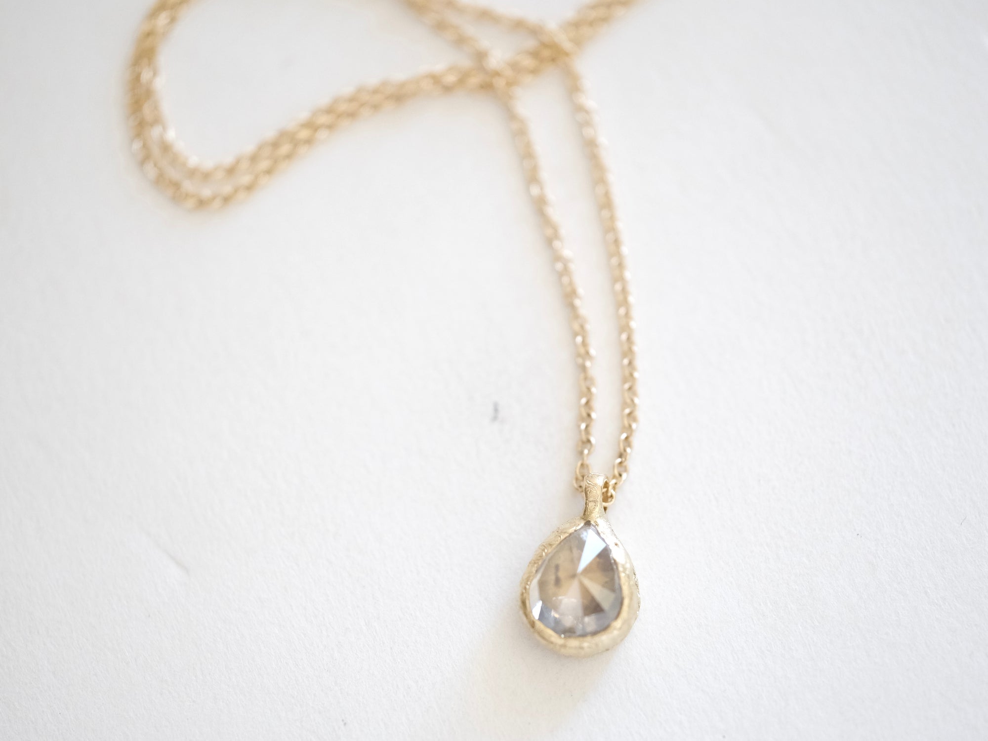 Rosecut Diamond Solitaire Pendant