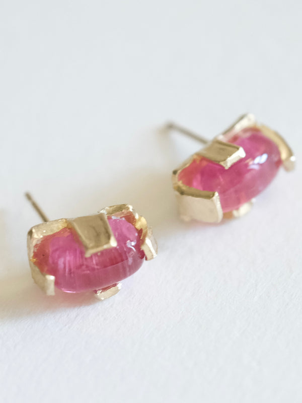 Tourmaline Bar Stud Earrings