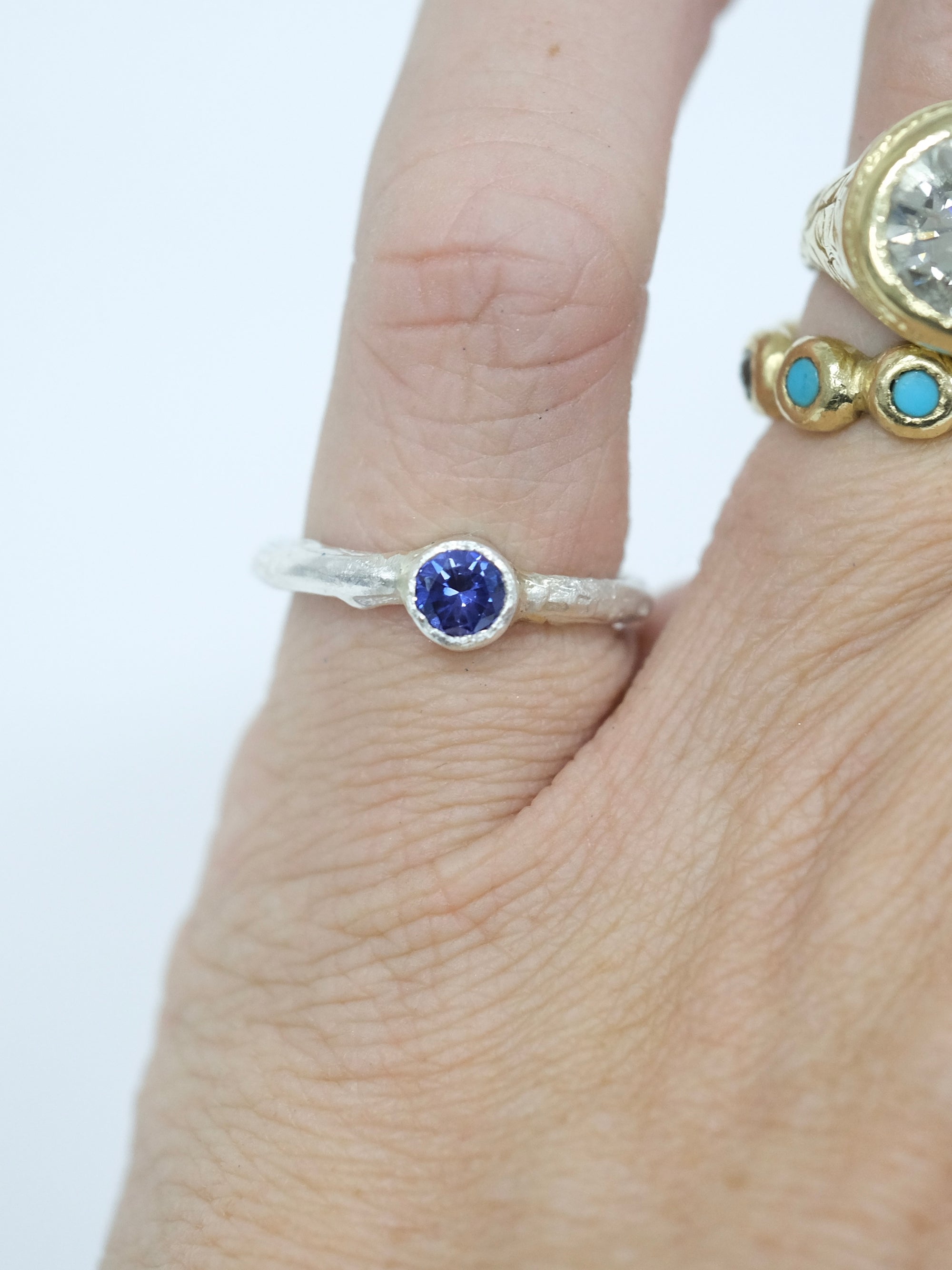 Tanzanite Twig Ring