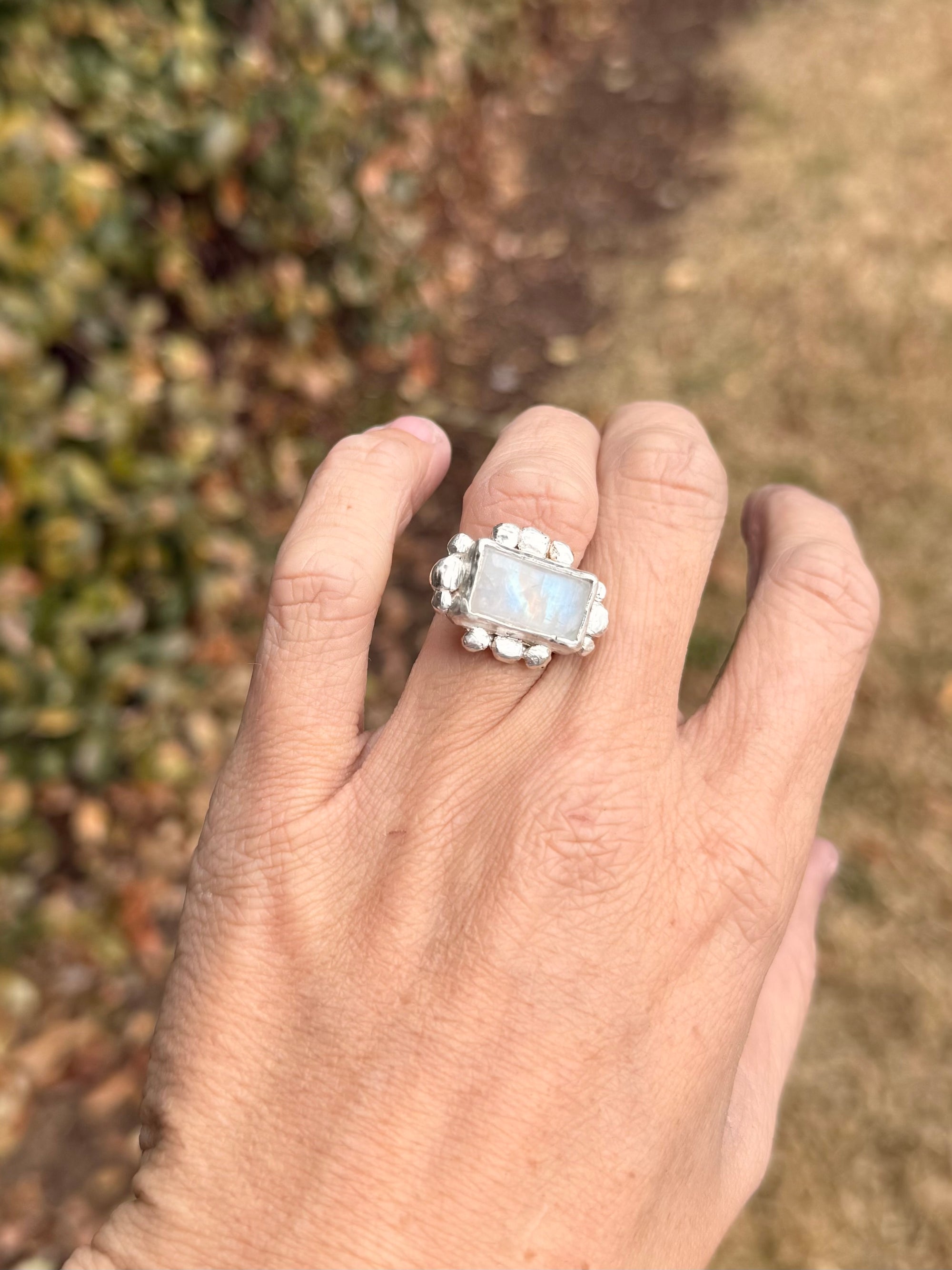 Moonstone Silver Ring