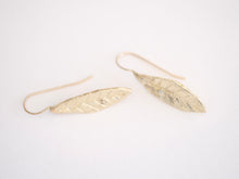 Load image into Gallery viewer, Gold Leaf Dangle Earrings
