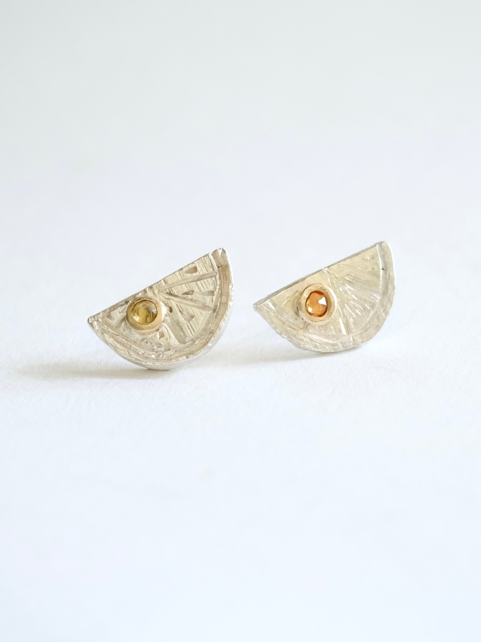 Lemon Slice Stud Earrings