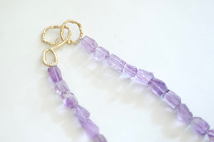 Faceted Amethyst Necklace