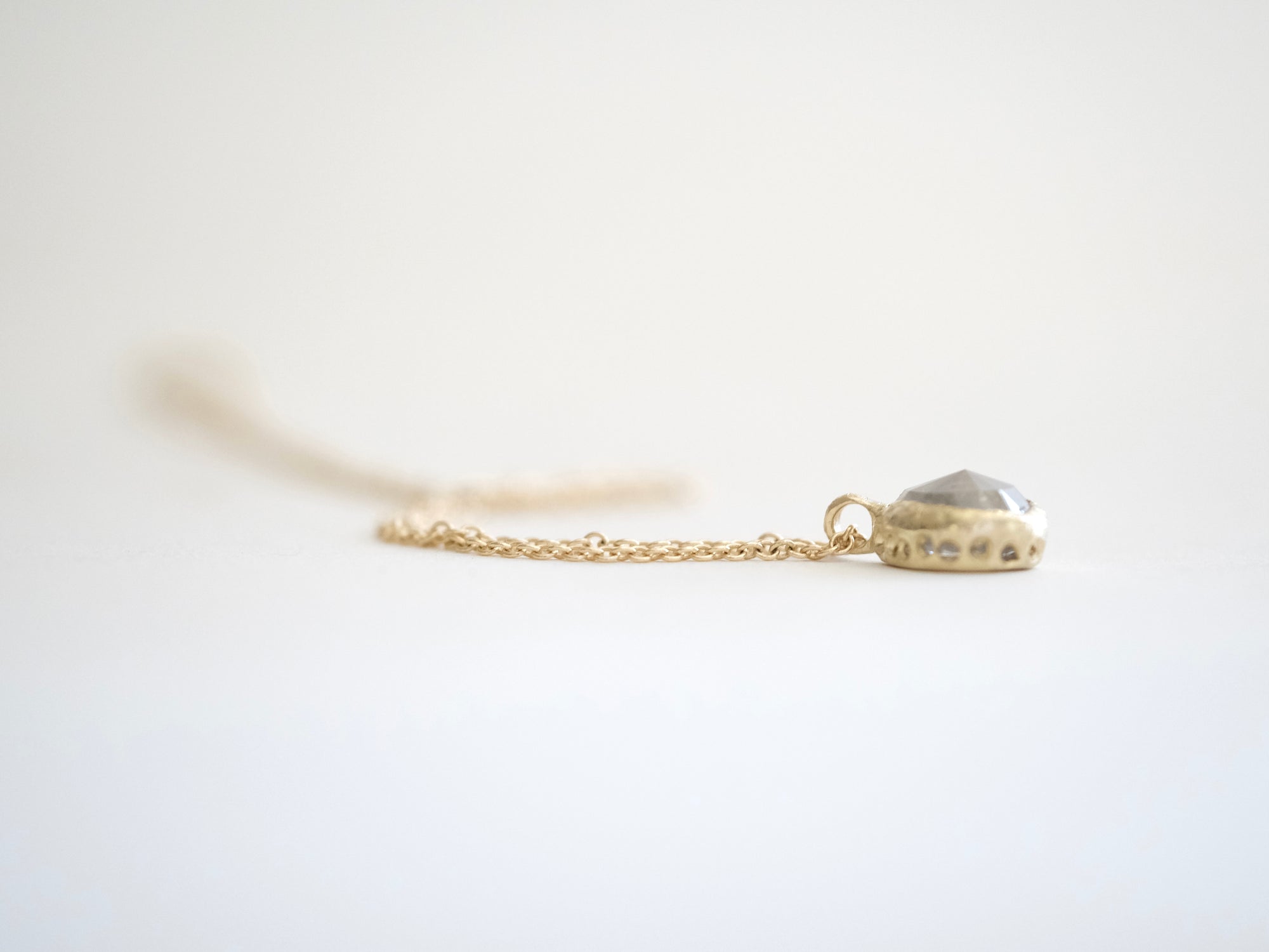 Rosecut Diamond Solitaire Pendant