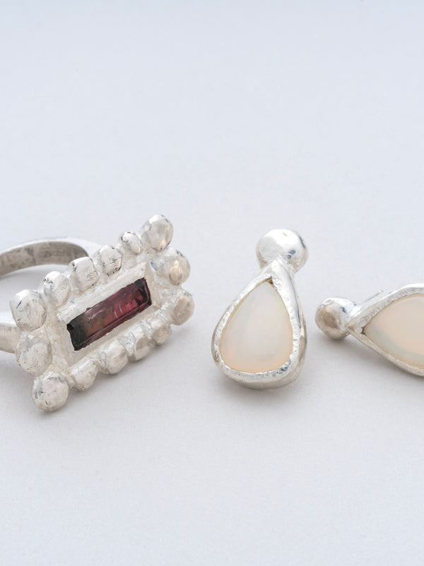 Opal Stud Earrings