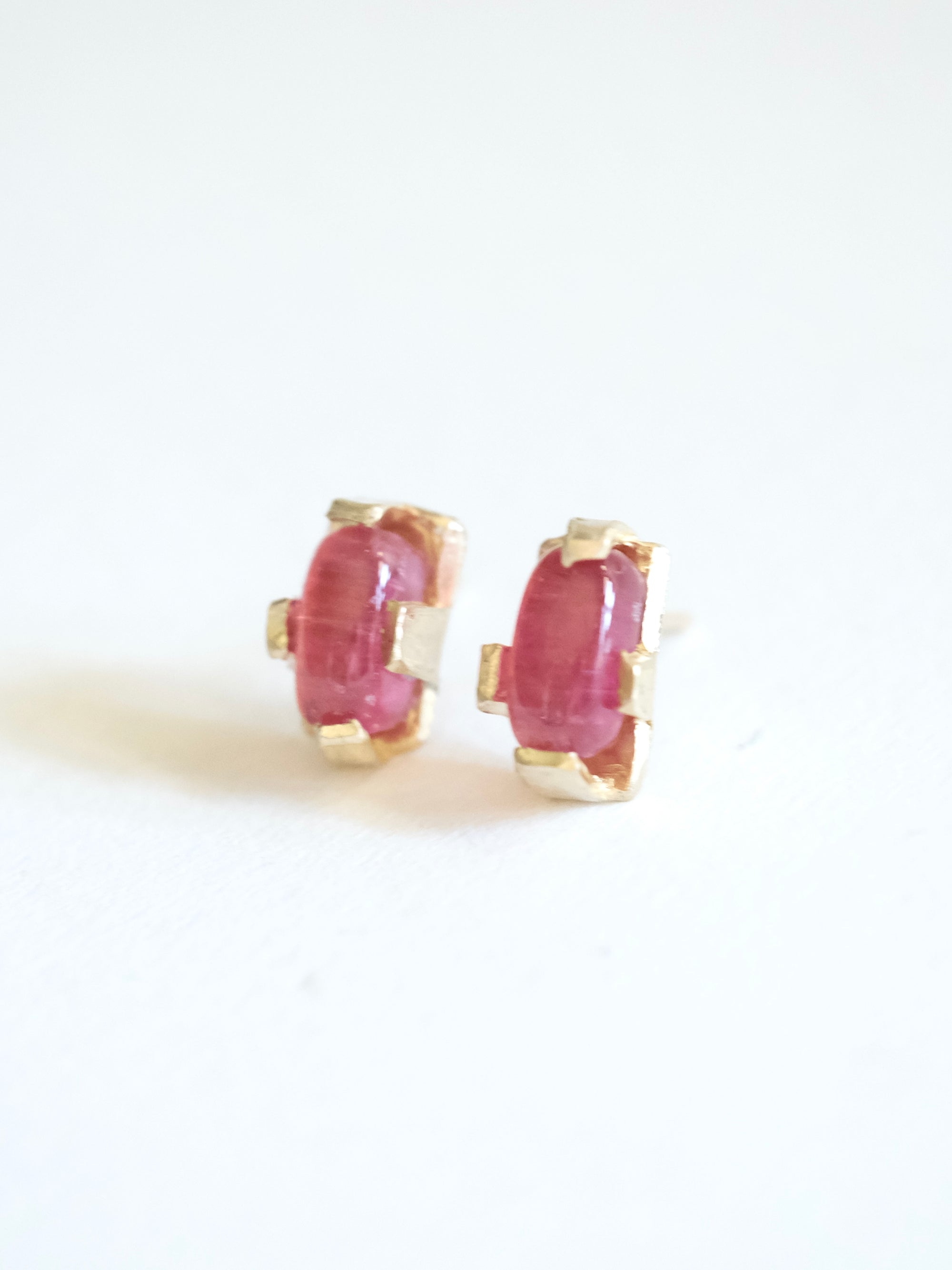 Tourmaline Bar Stud Earrings