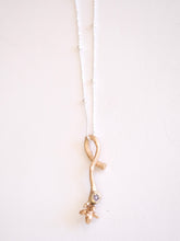 Load image into Gallery viewer, Diamond Bud Twig Wrapping Pendant on Chain
