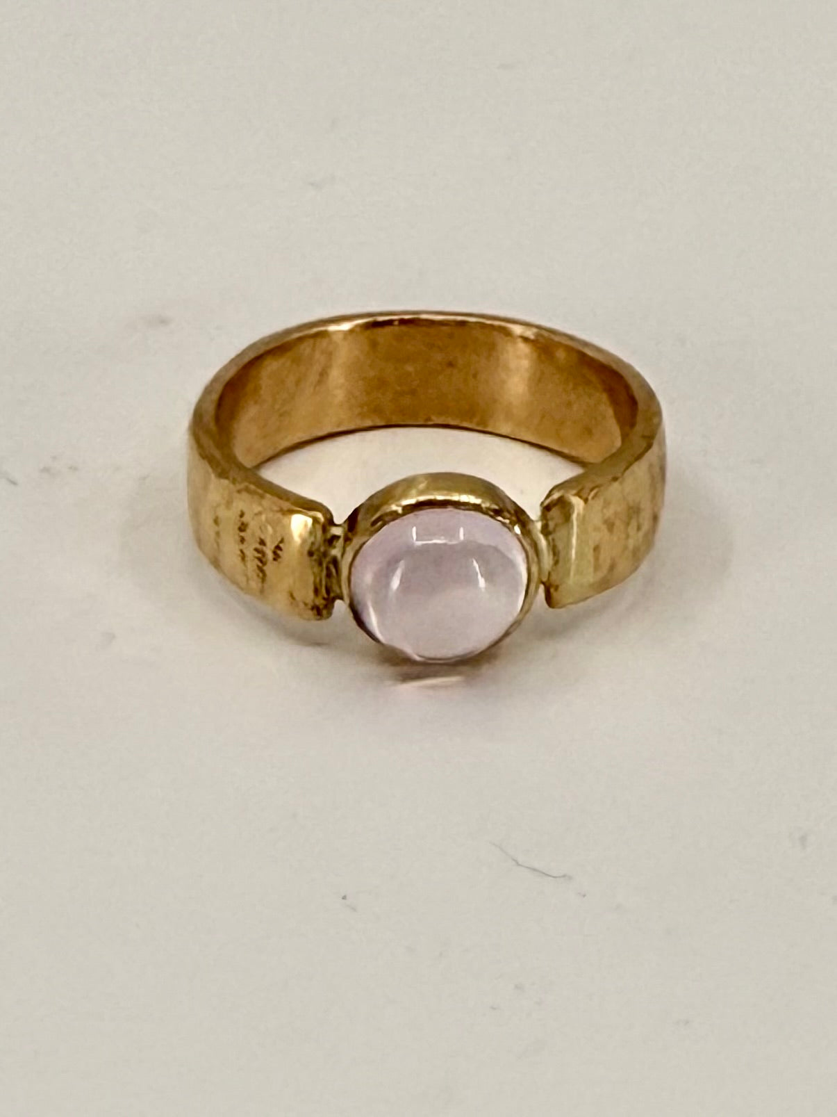 Lavender Moon Quartz Cigar Band Ring