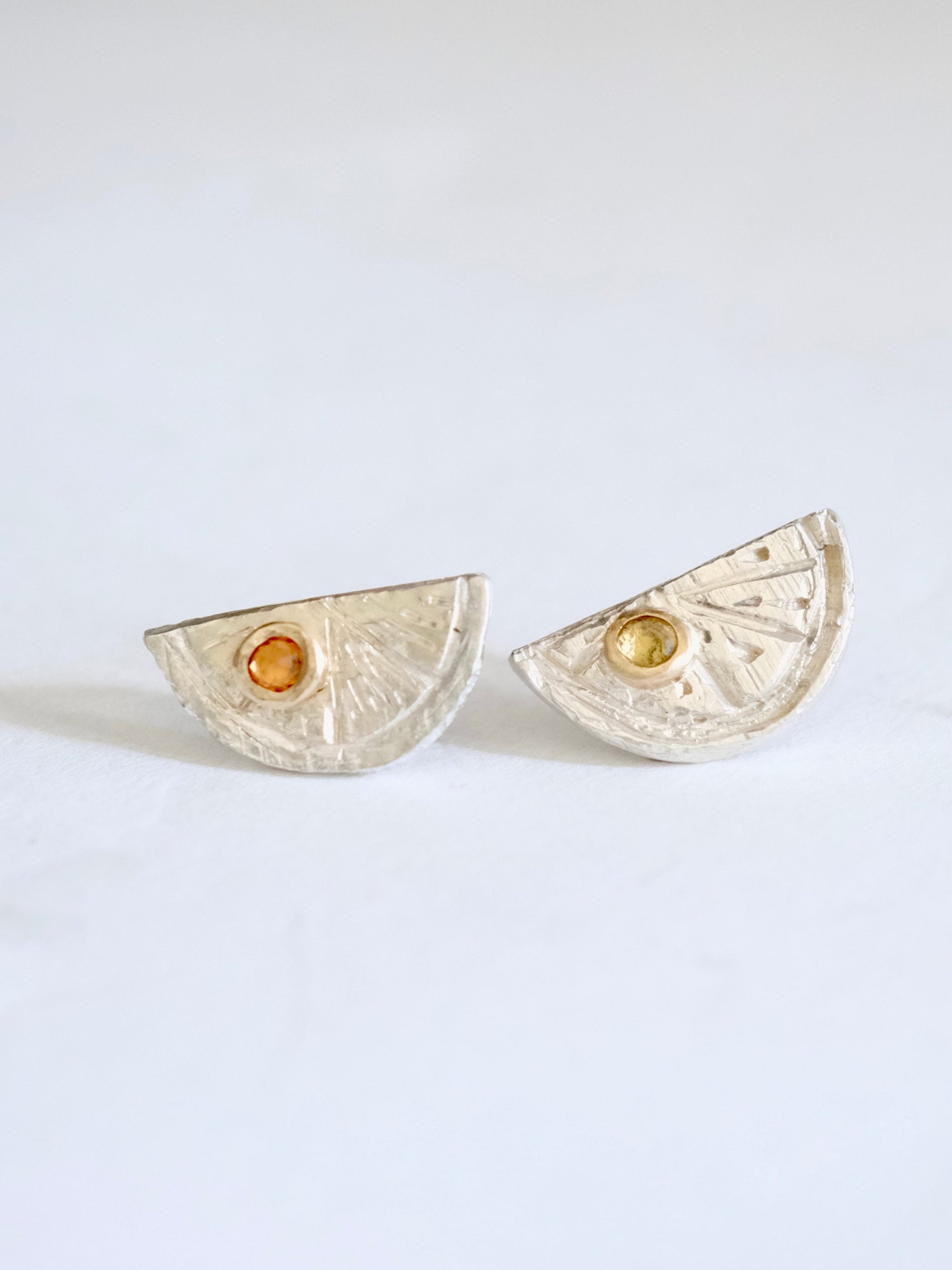 Lemon Slice Stud Earrings