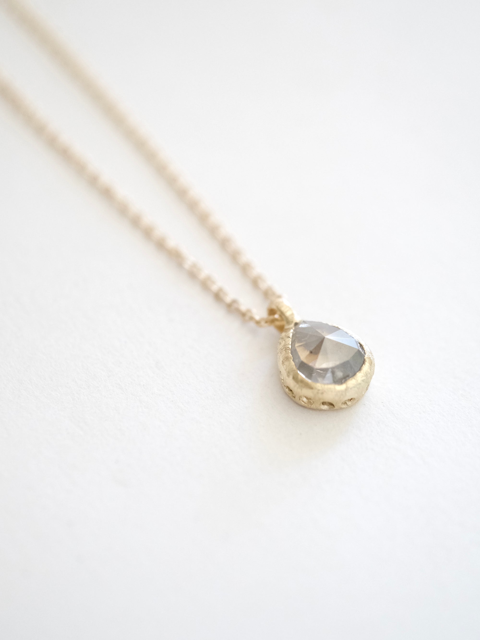 Rosecut Diamond Solitaire Pendant