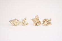 Load image into Gallery viewer, Gold Rose Stud Earrings
