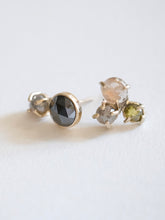 Load image into Gallery viewer, Asymmetrical Diamond Stud Earrings

