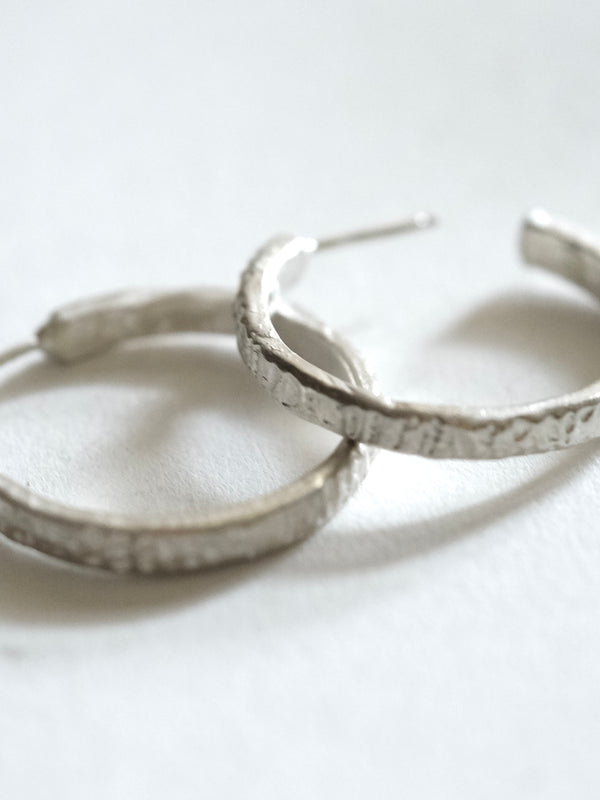 Textured Hoop Earrings