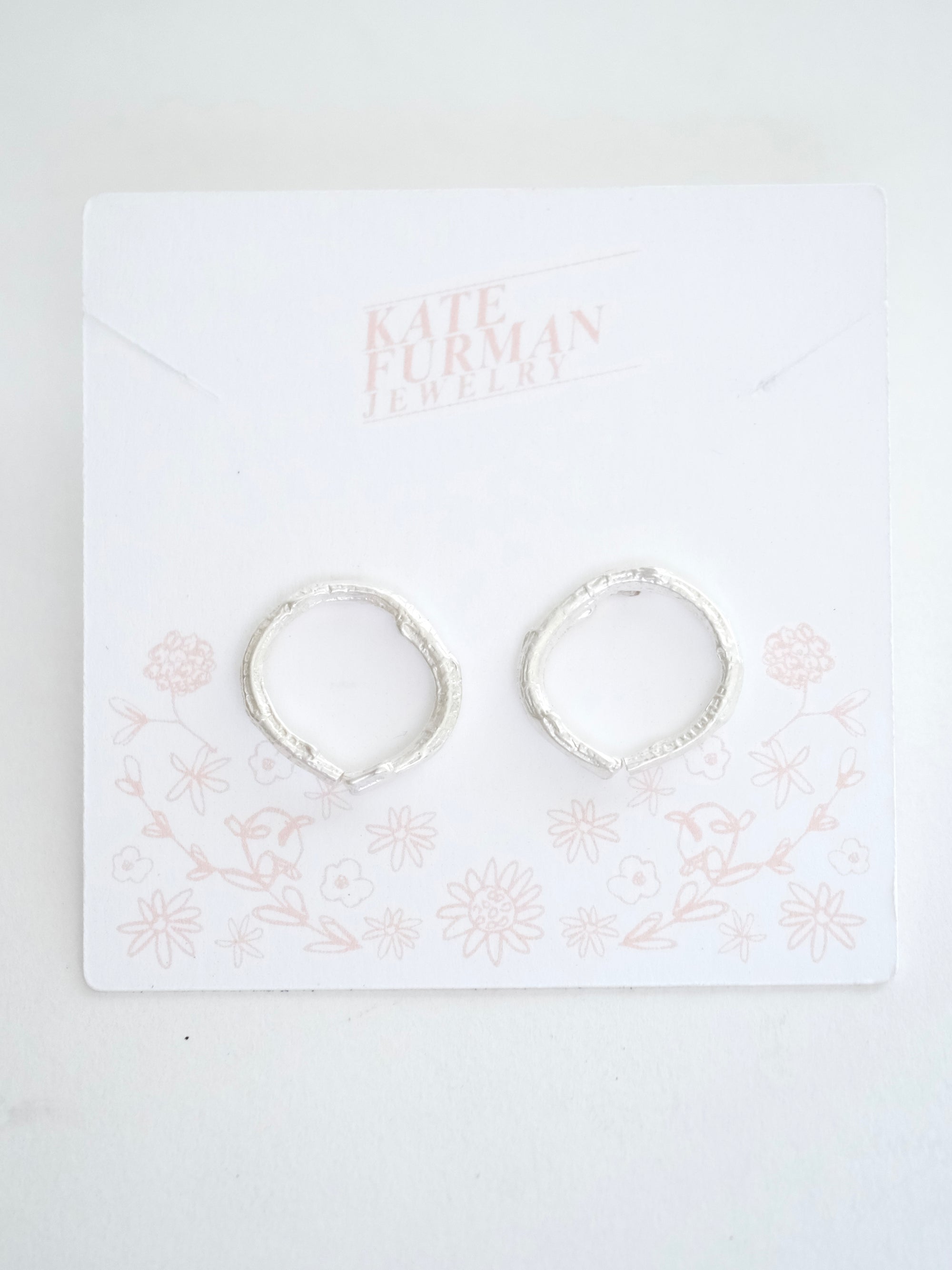 Circular Twig Stud Earrings